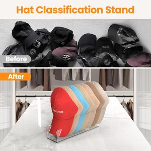 New Portable Acrylic Plastic Single Tier <b>Hat</b> Holder Storage Display <b>Stand</b> Rack for Baseball Caps and Wardrobe - Product Image 2
