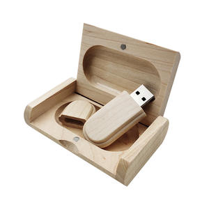 Clé USB à grande vitesse de capacité réelle au prix d'usine, 64 Go, clé USB en bois avec boîte en bois - Product Image 6