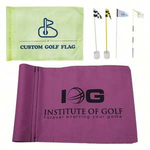 Drapeaux de golf de conception personnalisée de 14x20 pouces Impression de logo Drapeau de golf avec logo imprimé ou brodé - Product Image 1