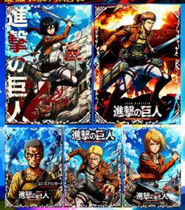Colección de Tarjetas de Arte de Anime Japonés <span class=keywords><strong>Ataque</strong></span> <span class=keywords><strong>a</strong></span> <span class=keywords><strong>los</strong></span> <span class=keywords><strong>Titanes</strong></span>, Impresión <span class=keywords><strong>a</strong></span> Todo Color, Caja de Regalo Metálica - Mikasa Ackerman, Armin, Juego de Cartas - Product Image 2