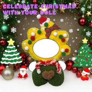 EAVAN-Conjunto de Pijama para Muñecas, Conjunto de Pijama de 3 Piezas, Tocado de Estrella, Accesorios Compatibles con La Boo-Boo, Modelo 023, Navidad, 15/17cm - Product Image 4