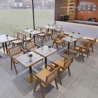 Meilleur prix de meubles commerciaux dîner marbre cuisine salle à manger bois métal Table de restaurant