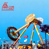 Manège à pendule géant d'extérieur, 30 places, pour adultes et enfants, grande balançoire, équipement de parc d'attractions avec rotation à 360 degrés, hauteur de 15 m