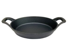 Padella antiaderente in ghisa profonda Pre-stagionata padella a doppio manico resistente - Product Image 6