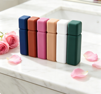 Tube de gloss à lèvres mat en caoutchouc 5ml, conteneur vide pour gloss à lèvres, multicolore, logo personnalisé, emballage cosmétique