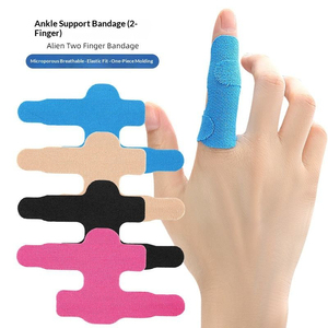 Fita Cinesiológica Esportiva Pré-Cortada Elástica para Polegar e Dedos, com Design de Dois Dedos, Suporte Fixo para Tornozelo e Antiatrito - Product Image 1