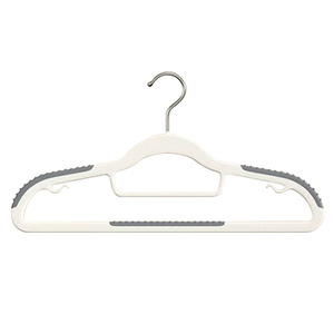Thickened Anti Slip Clothes Hangers With Rubber Coating For Wardrobe Home Use 10 Pack Gray - Product Image 2
