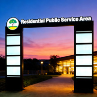 Panneau publicitaire LED personnalisé en usine, haut de gamme, pour portails extérieurs, portes, présentoirs, publicité commerciale, arche d'entrée pour événements
