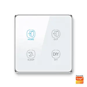 tuya smart home WiFi scene switch uk eu standard touch sensor switch one-button control scene smart device linkage