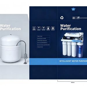 ระบบกรองน้ำดื่มแบบออสโมซิสย้อนกลับสำหรับใช้ในบ้าน OEM 75 -400 GPD พร้อมระบบทำความสะอาดตัวเอง สำหรับใช้ในครัวเรือน ภายนอกบ้าน โรงแรม ใช้ไฟฟ้า/แบบแมนนวล 5 ขั้นตอน - Product Image 5