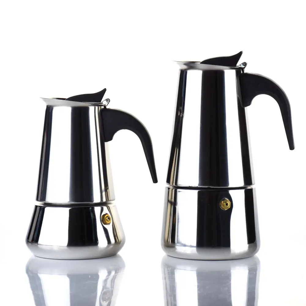 Italiaanse Kookplaat Inductie Koffiefilter Percolator Espresso Koffiepot Maker 304 Roestvrijstalen Moka Pot