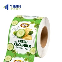 Rouleau de film d'emballage personnalisé, film souple pour emballage de bonbons, en-cas, biscuits, aliments, sachet, film plastique PET laminé à froid