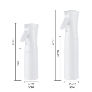 Botella pulverizadora de niebla continua con logotipo personalizado, botellas pulverizadoras continuas con gatillo de niebla fina de 50ml para peluquero - Product Image 3