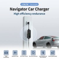 Nouvelle station de recharge portable pour véhicules électriques, 16A 3.5KW Type 2 IP66, avec programmation de la charge, économie d'énergie, contrôle intelligent via application BT