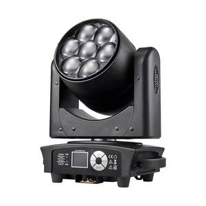 QSE Lighting 7x40W RGB 4-en-1 Wash LED Moving Head Light avec <span class=keywords><strong>effet</strong></span> zoom, contrôle DMX512/sonore, température de couleur 2800K-8500K, IP20 - Product Image 2