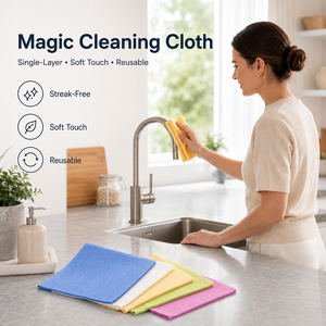 Panno Magico Professionale per Pulizie Domestiche 280GSM, Senza Aloni, Senza Pelucchi, Riutilizzabile in Microfibra per Finestre e Specchi - Product Image 4
