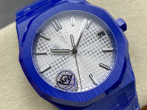 นาฬิกาจักรกลเรืองแสงคุณภาพสูงสุด รุ่นใหม่ หรูหรา ขนาด 41 มม. โรงงาน APS กลไก 4302 รุ่น 15500 กันน้ำ กระจกแซฟไฟร์ ตัวเรือนเซรามิกสีน้ำเงิน - Product Image 2