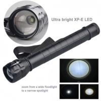 Linterna con Batería Tipo D, Aleación de Aluminio de Aviación, Impermeable, Luz LED de Alta Potencia XP-E de 3W, 3 Baterías D para Fotografía