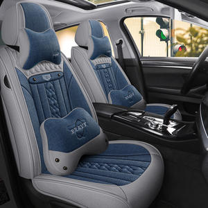 เบาะรองนั่งในรถยนต์ผ้าลินิน2025สบายระบายอากาศได้เต็มที่คลุมด้วยผ้าทุกฤดูกาล - Product Image 3