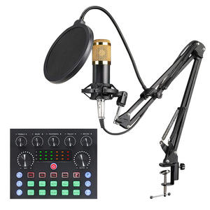 V8 Mobile Live Streaming Sound Card Set With BM800 Condenser <b>Microphone</b> for Karaoke Singing Podcast Recording - Product Image 1