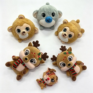 Customized <b>Cute</b> Cartoon <b>Bear</b> Plush Pillow with Embroidered Design Stress Relief Toy for Festive Use - Product Image 3