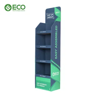 Produtos De Papelão Pop Up Personalizados Exibir Racks Piso Pop Up Stand para Supermercado