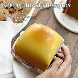 Jouet anti-stress en PU en forme de bloc de pain, à rebond lent, absorbant, doux et amusant pour les cadeaux de bienvenue - Product Image 2