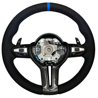 Volant pour BMW F30 F10 E90 F32 F36 M4 M340i E39 F22 F11 540i E87 F82 M3 M5 E70 Cuir Fibre de carbone LED F80 E92 m Sport