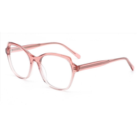 Montures optiques FDB3002 pour femmes, classiques, solides, à monture complète, transparentes, colorées, irrégulières, fines, faites à la main en acétate, pour un usage quotidien