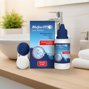 BlefariTTO 60ml Solution pour lentilles hydratante en profondeur anti-âge, pour peaux sèches, raffermissante, soulagement, soins pour la santé des yeux, fabriqué en Turquie - Product Image 3
