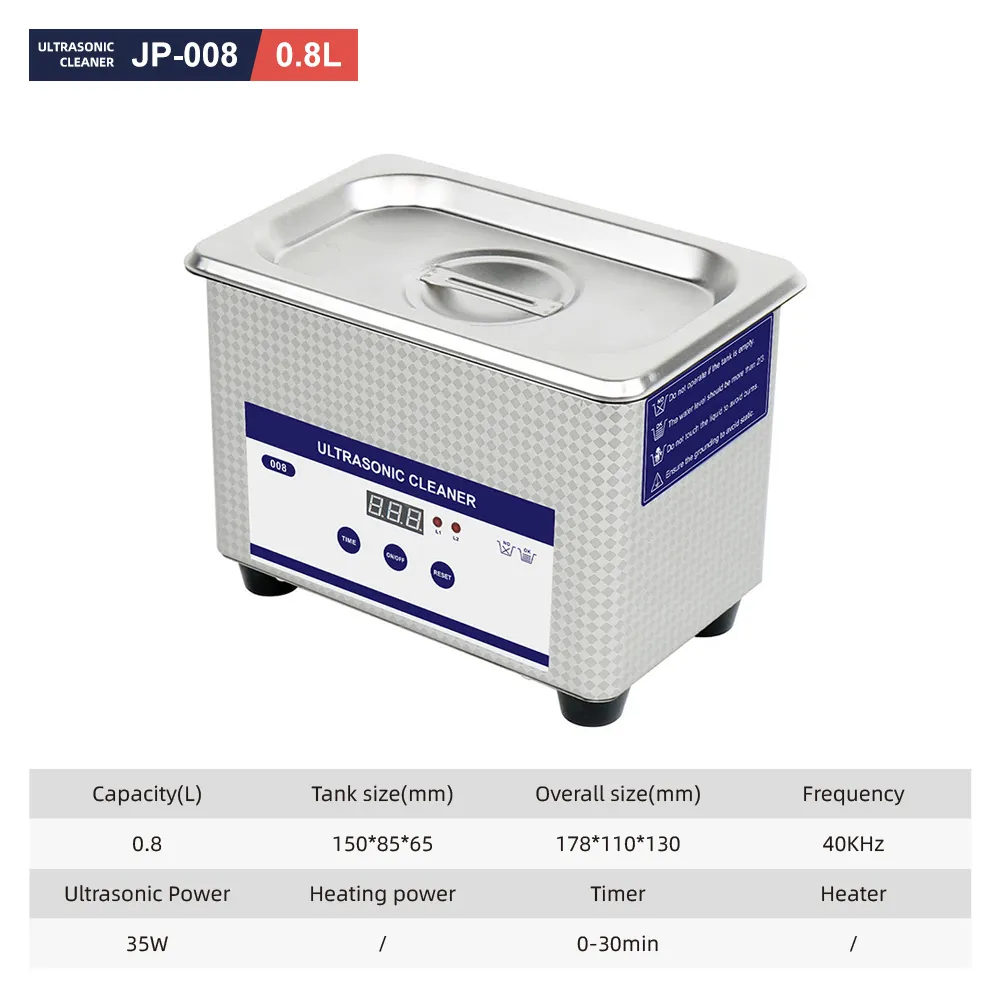 0.8L Digital Ultrasonic cleaning machine Heating Function for Industrial medical chemical industry