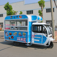 Tricycle alimentaire de haute qualité avec congélateur, chariot alimentaire électrique, chariots à café, remorque alimentaire pour crème glacée