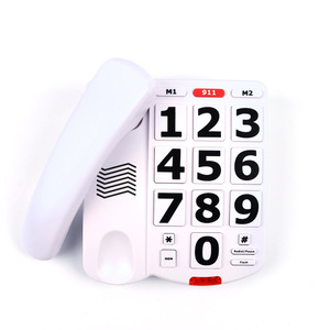 Teléfono Fijo con Botones Grandes y Cable, con SOS y Marcación Rápida M1 M2, Volumen de Llamada Ajustable, Teléfono Fijo para Personas Mayores y Cuidado en el Hogar - Product Image 2