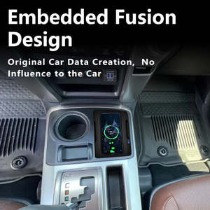 ขายตรงจากโรงงาน ที่ชาร์จไร้สายในรถยนต์สำหรับ Toyota 4Runner ชาร์จเร็ว พร้อมที่ยึดแม่เหล็ก - Product Image 5