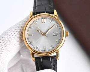 Sığı<span class=keywords><strong>r</strong></span> derisi kayış takvim ekran ile 2025 sıcak satış Metal kasa erkekler için sosyal dans mekanik saatler izle - Product Image 1