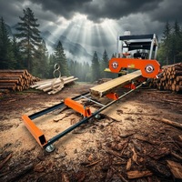 Scierie à bande portable RIMA RS31G, machine à couper les bûches de 31 pouces pour la production de bois