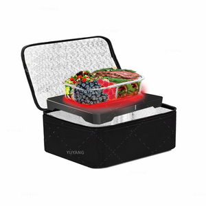 Horno Portátil para Calentar Alimentos, <span class=keywords><strong>Mini</strong></span> <span class=keywords><strong>Microondas</strong></span> de 110 V para Comidas Calientes, Lonchera Mejorada con Bolsa para Viajes de Oficina - Product Image 5