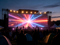 Boîtier étanche IP65  Écran LED de location HD couleur pleine pour événements et concerts, avec armoire en aluminium à démontage rapide