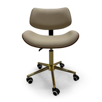 Fauteuil de Barbier Moderne FanXisi en Métal Durable avec Siège en Cuir Synthétique, Siège de Dentiste, Barre de Levage, Repose-Pieds Pivotant, Garantie 1 An