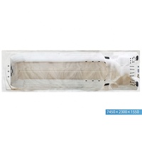 Piscine de spa extérieure hors sol chauffée, piscine préfabriquée en acrylique enterrée