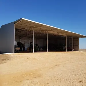 Estructura de acero de preingeniería Construcción de metal Edificio de almacén Estructura de acero Garaje