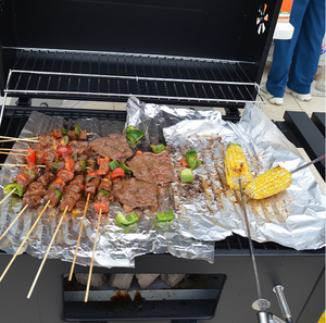 Camping Barbecue grilles jardin <span class=keywords><strong>bois</strong></span> feu Pizza <span class=keywords><strong>four</strong></span> personnalisé grand Barbecue charbon fumeur cuisine extérieure Barbecue gril - Product Image 2