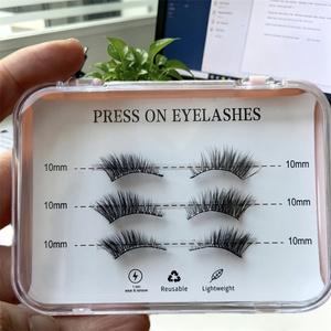3D Effect Natural False <strong>Eyelashes</strong> Daily Wear Press on Multipack Lightweight Full Strip Lashes Pre-Glued <strong>Half</strong> <strong>Eyelash</strong> - Product Image 4