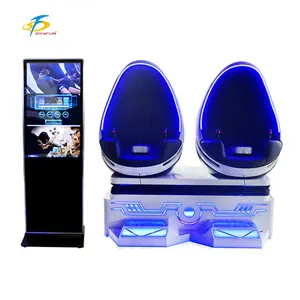 VR 2 Seats 9D Virtual Reality Cinema Game Simulator Equipment VR Cinema Chair Egg