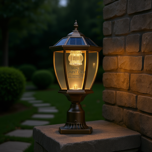 Lámpara Solar LED para Exteriores Mals Saint Oru, Bronce, Aluminio, Cristal, Montaje en Pared, Luz Cálida para Jardín, IP65 - Product Image 2