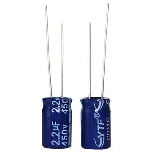 YTF marca 2,2 UF/450V OEM aceptar Color azul Ac ventilador de condensador electrolítico precio al por mayor