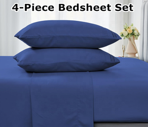 1500 iplik sayısı 4-Piece kolay Fit çift fırçalanmış konfor ve stil için nevresim takımı üç satır nakış çarşaf - Product Image 2