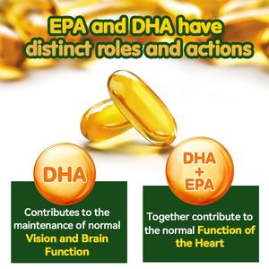 Cápsulas de Omega-3 en Oferta, Favorecen la Salud del Corazón, Cerebro, Articulaciones y Ojos, Contienen EPA y DHA - Product Image 4