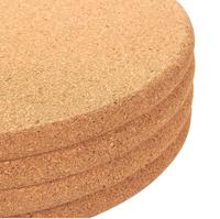 Tapis de Table rond en liège réutilisable, protection de Surface de 4 "x 4", dessous de verre, qualité supérieure