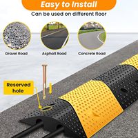 Bosses de vitesse en caoutchouc Boulon Pointes Ancres Capacité de charge 66000 LBS Vitesse Humps pour asphalte Allée